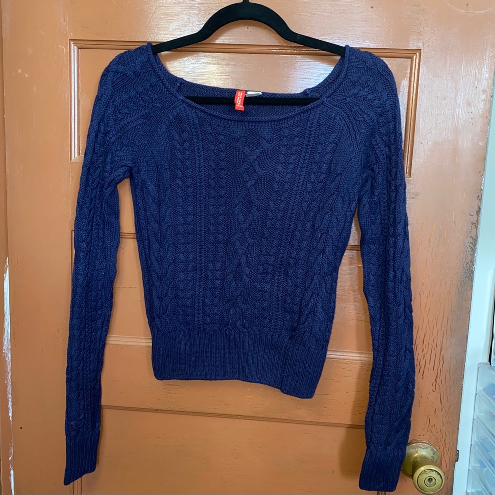 HM cable knit sweater - size 4
